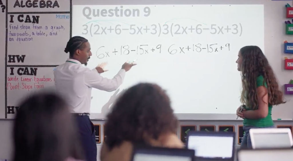 substitute teacher position in math class