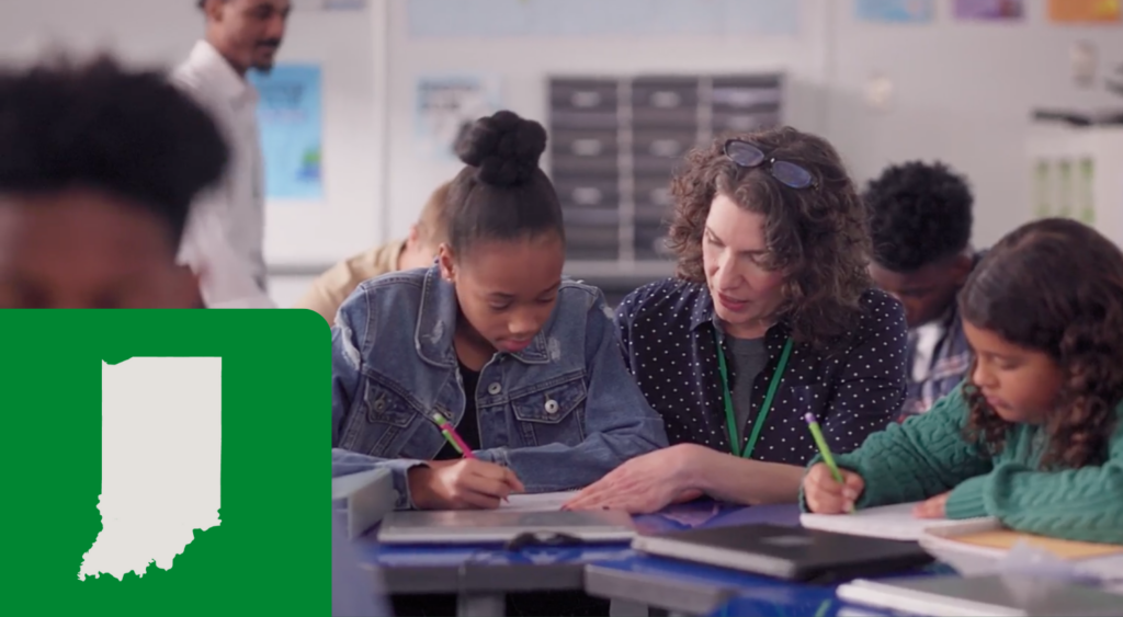 paraprofessional in Indiana with student