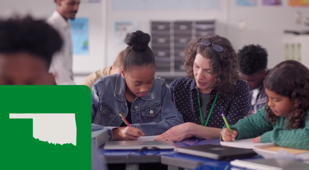 Paraprofessional in oklahoma with student